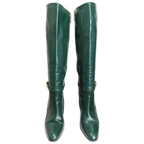 gucci green boots